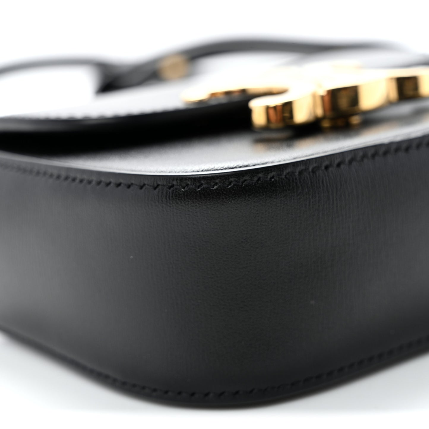 Shiny Calfskin Mini Triomphe Black