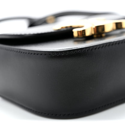 Celine Shiny Calfskin Mini Triomphe Black 9 of 10