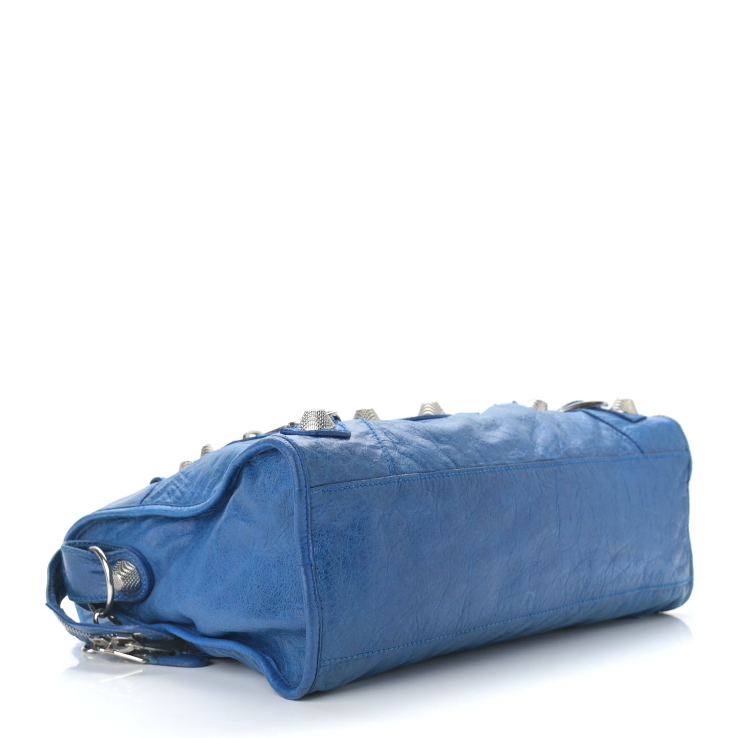 Agneau Giant 12 Silver Hardware City French Blue