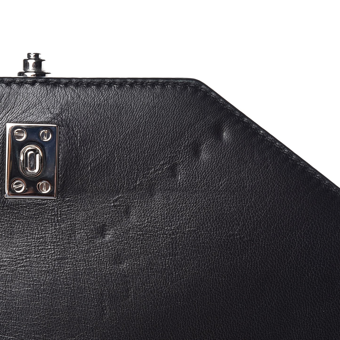 Calfskin Studded Small Obsedia Satchel Black