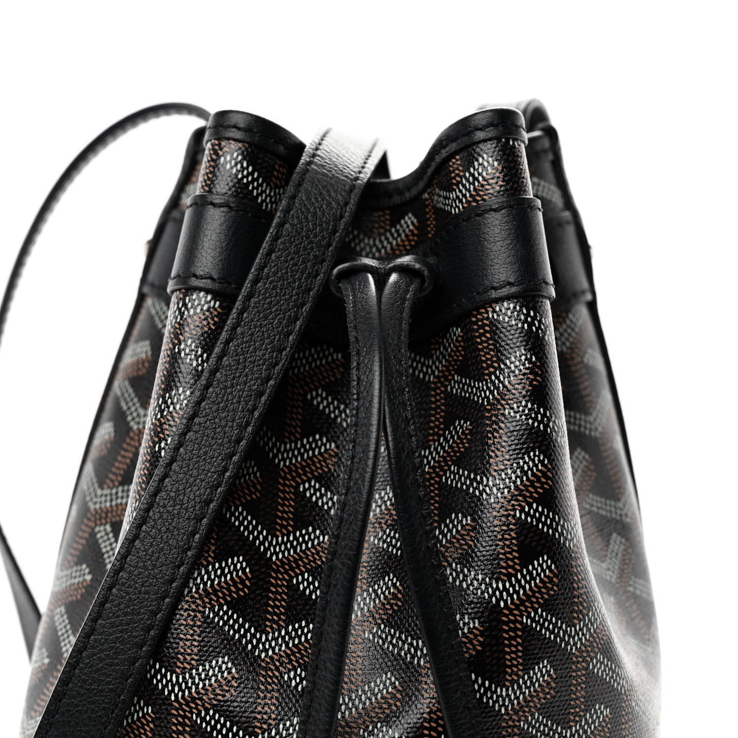 Goyardine Petit Flot Bucket Bag PM Black