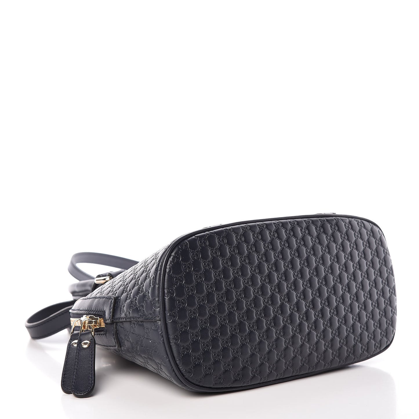 Soft Microguccissima Mini Dome Bag Blue
