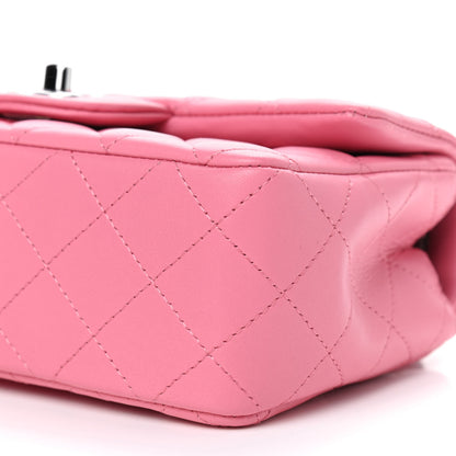 Chanel Lambskin Quilted Mini Rectangular Flap Pink 7 of 9