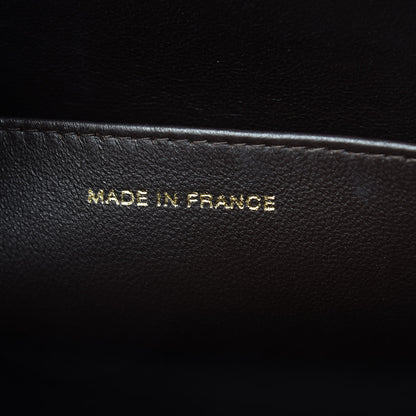 Chanel Calfskin Stitched CC Tote Dark Brown 7 of 20