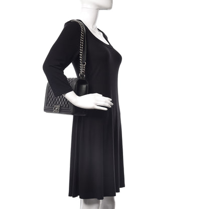 Chanel Caviar Quilted New Medium Boy Flap Black 2 of 9
