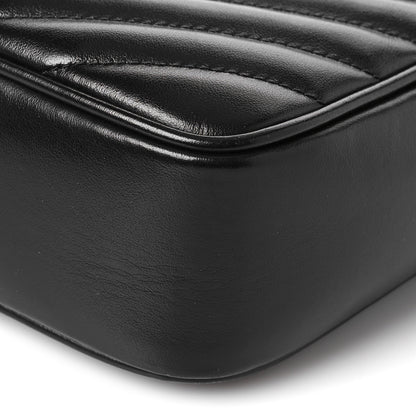 Saint Laurent Calfskin Matelasse Monogram Lou Camera Bag Black 8 of 9