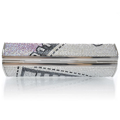 Judith Leiber Swarovski Crystal Zipper Minaudiere 4 of 10