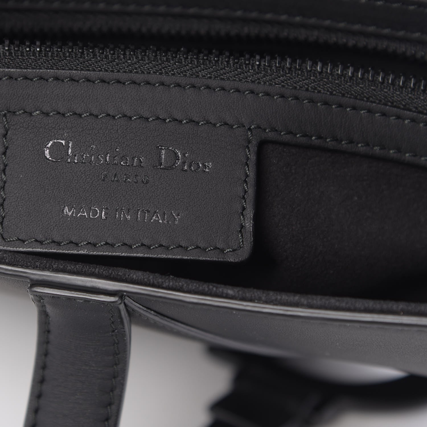 Christian Dior Ultra Matte Calfskin Saddle Bag Black 6 of 11