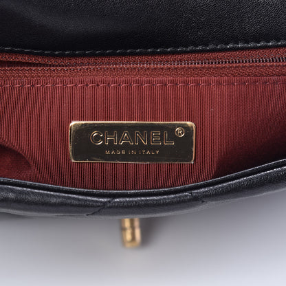 Chanel Lambskin Quilted Medium 19 Flap Black 8 of 11