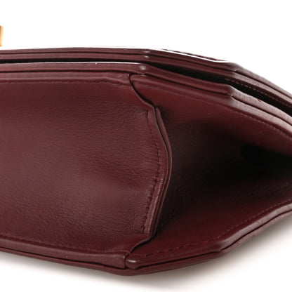 Chanel Calfskin Quilted Small Flap Bag Burgundy 10 of 10