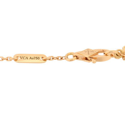 Van Cleef & Arpels 18K Yellow Gold Mother of Pearl Sweet Alhambra Butterfly Bracelet 3 of 4