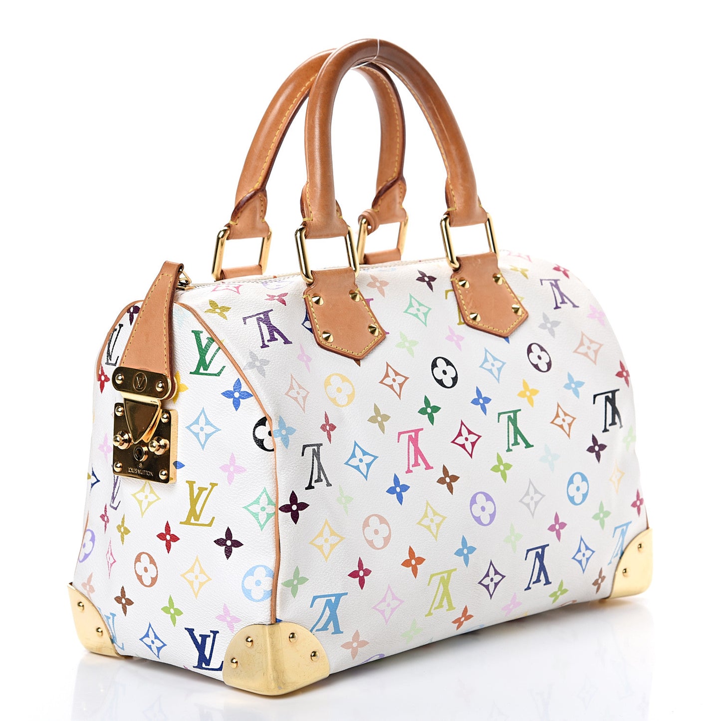 Monogram Multicolor Speedy 30 White