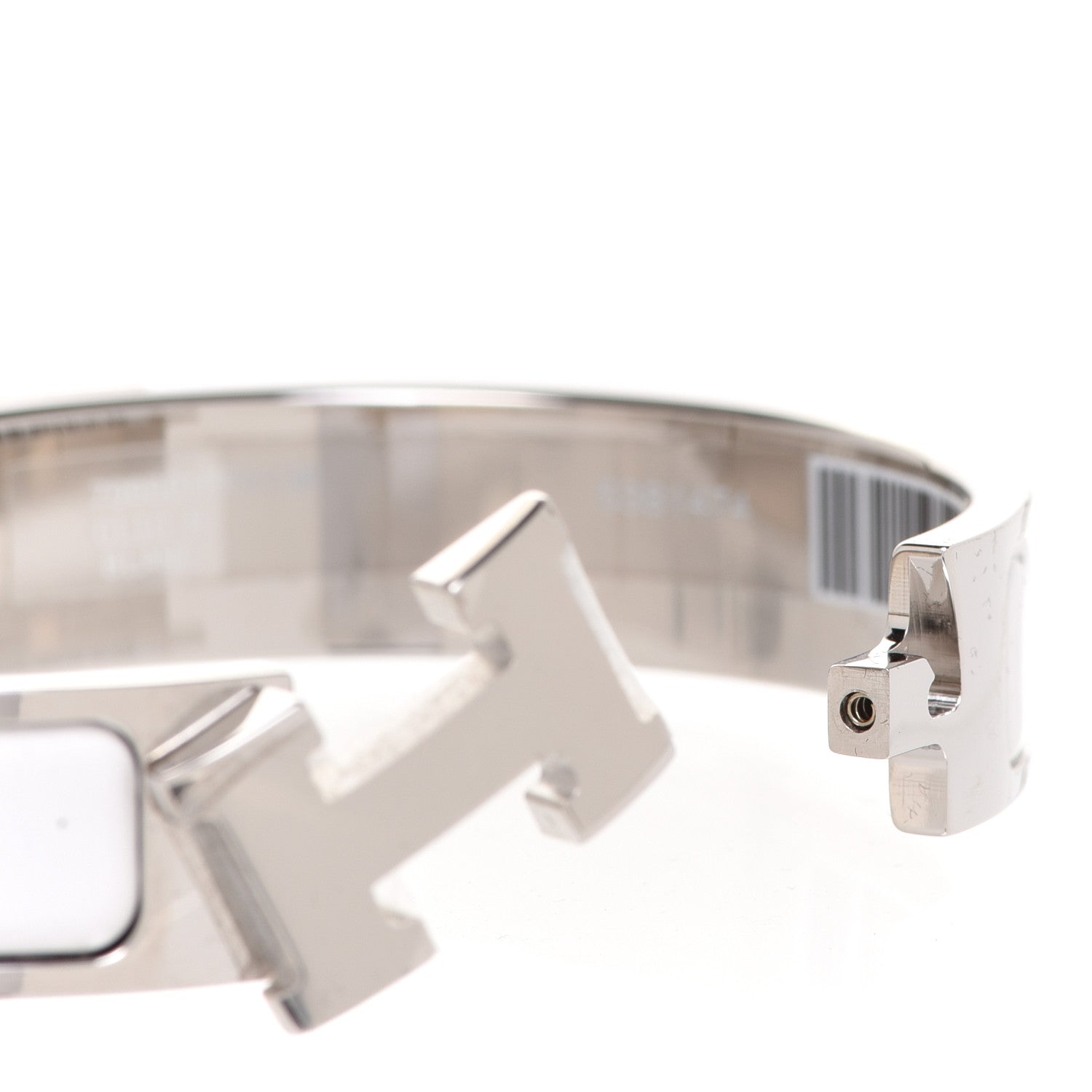 Hermes Enamel Narrow Clic Clac H Bracelet GM White 4 of 6