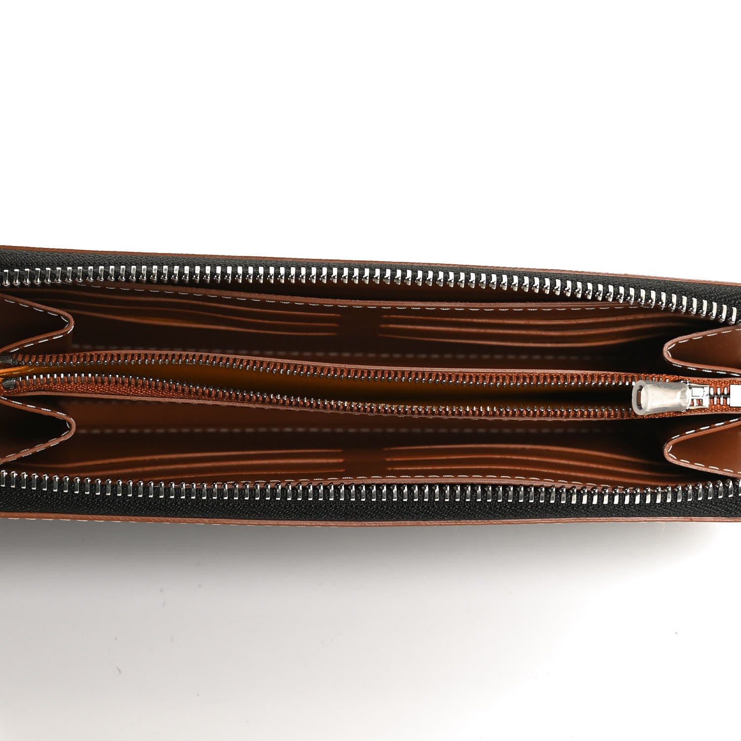 Goyard Goyardine Matignon Zip Around GM Wallet Black Gold 5 of 11