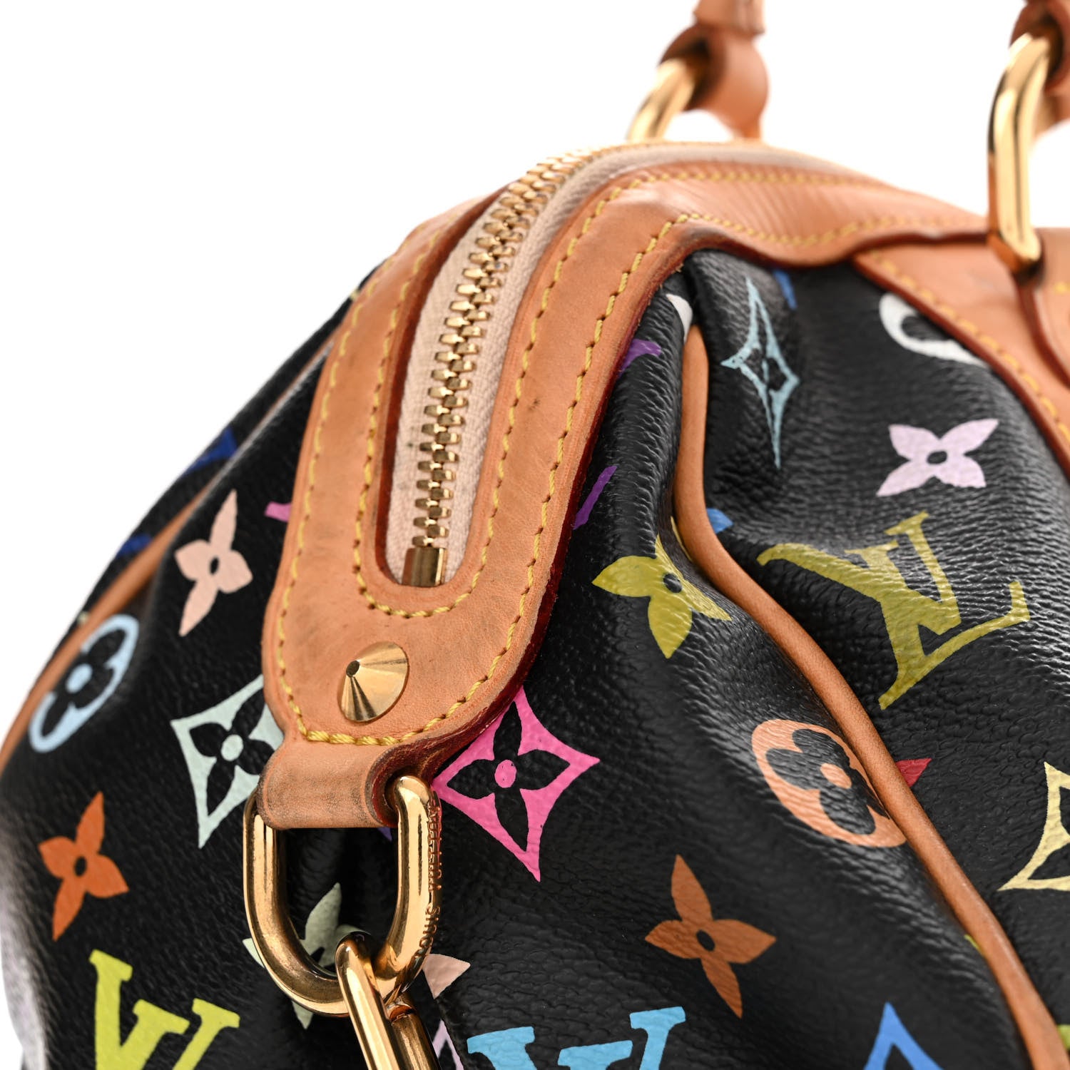 Louis Vuitton Monogram Multicolor Courtney MM Black 10 of 15