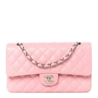 Chanel Caviar Quilted Medium Double Flap Light Pink 1 of 12