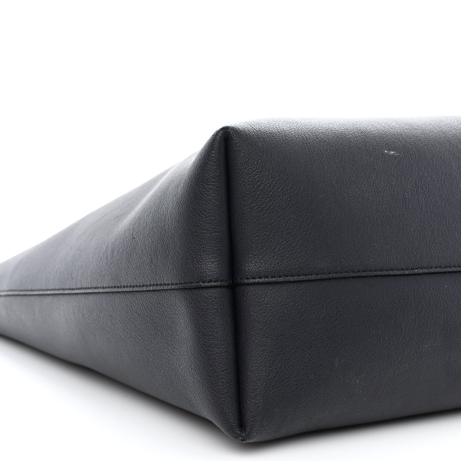 Saint Laurent Calfskin Large Shopping Tote Navy 11 of 16