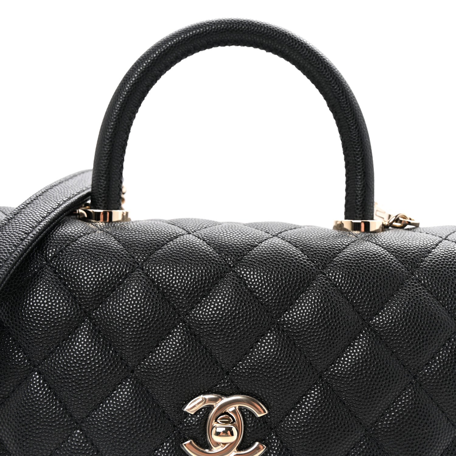 Chanel Caviar Quilted Mini Coco Handle Flap Black 8 of 10