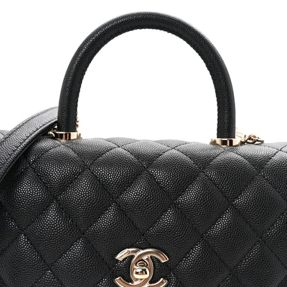 Chanel Caviar Quilted Mini Coco Handle Flap Black 8 of 10