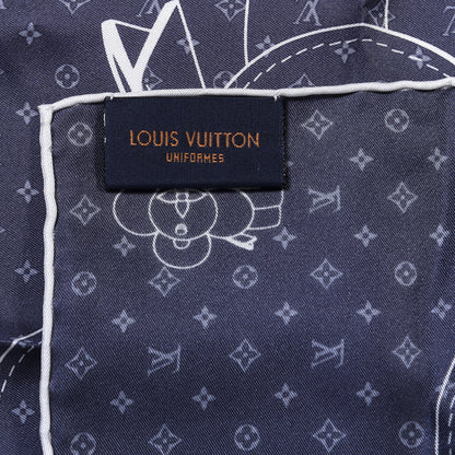 Louis Vuitton Silk Monogram Vivienne Pocket Square 3 of 3