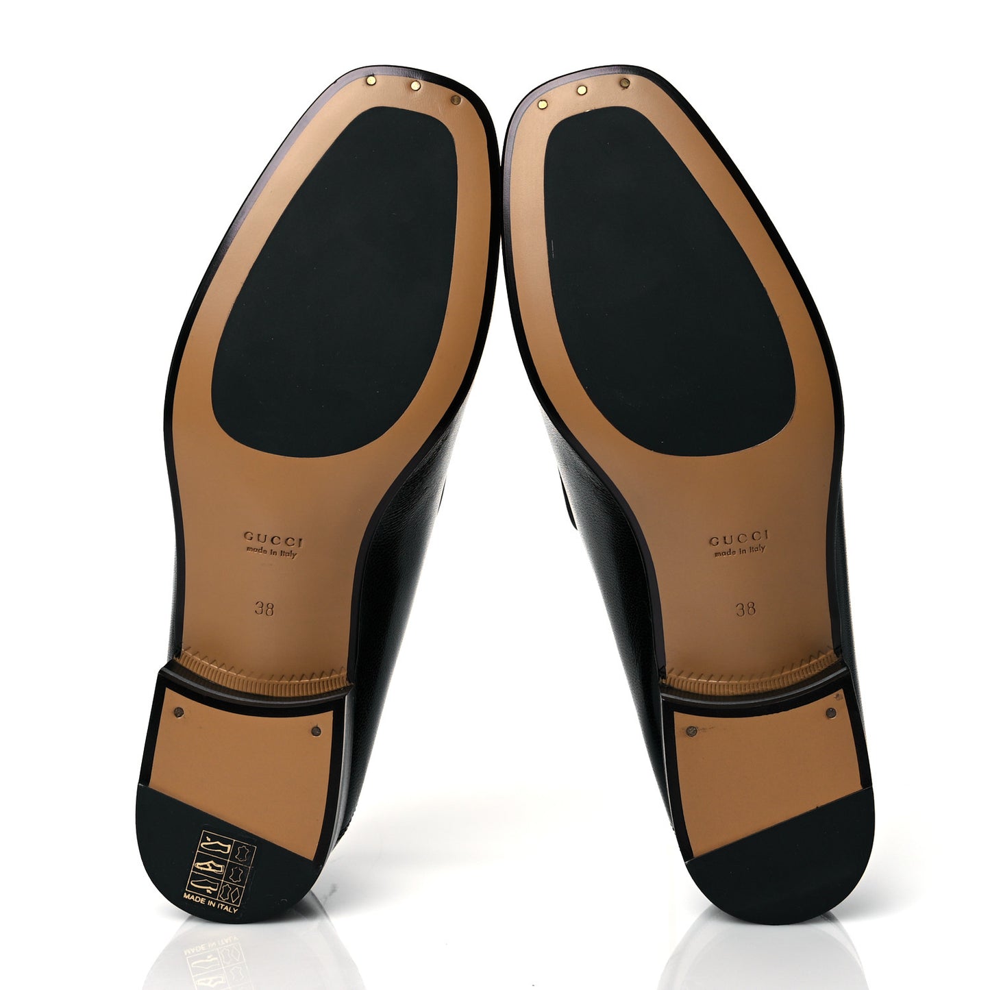Goatskin Womens Horsebit Mid-Heel Loafers 38 Black
