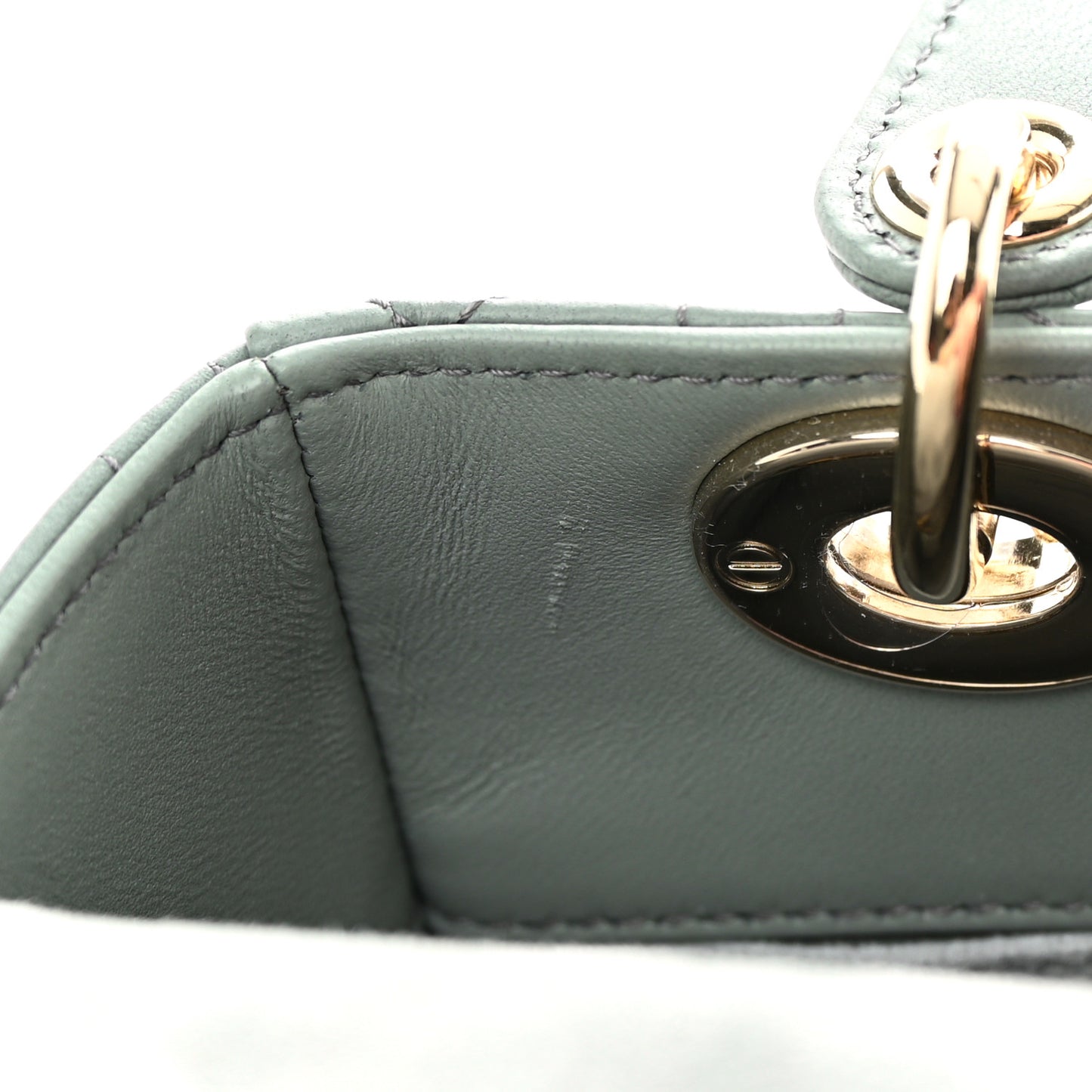 Lambskin Cannage Gradient Small My ABCDior Lady Dior Grey