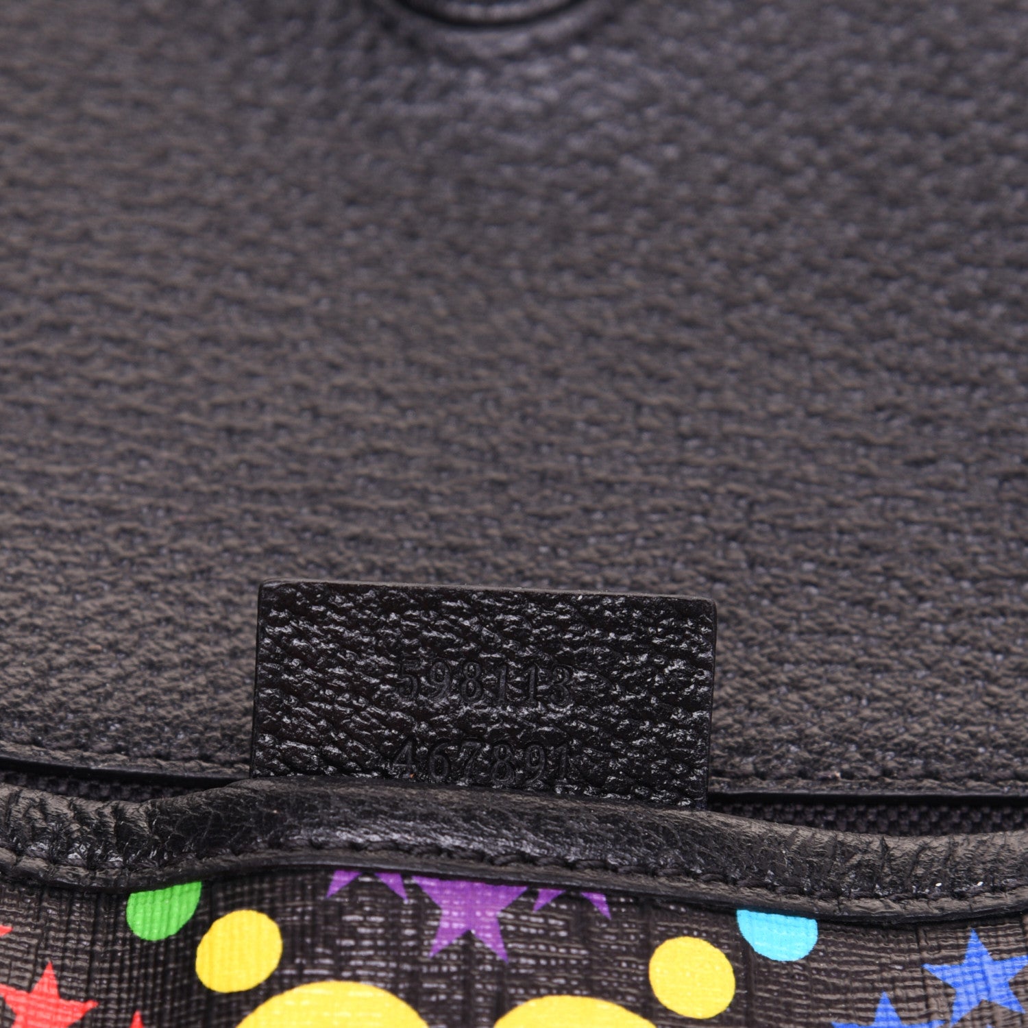 Gucci GG Supreme Monogram Psychedelic Slim Belt Bag Black 9 of 10