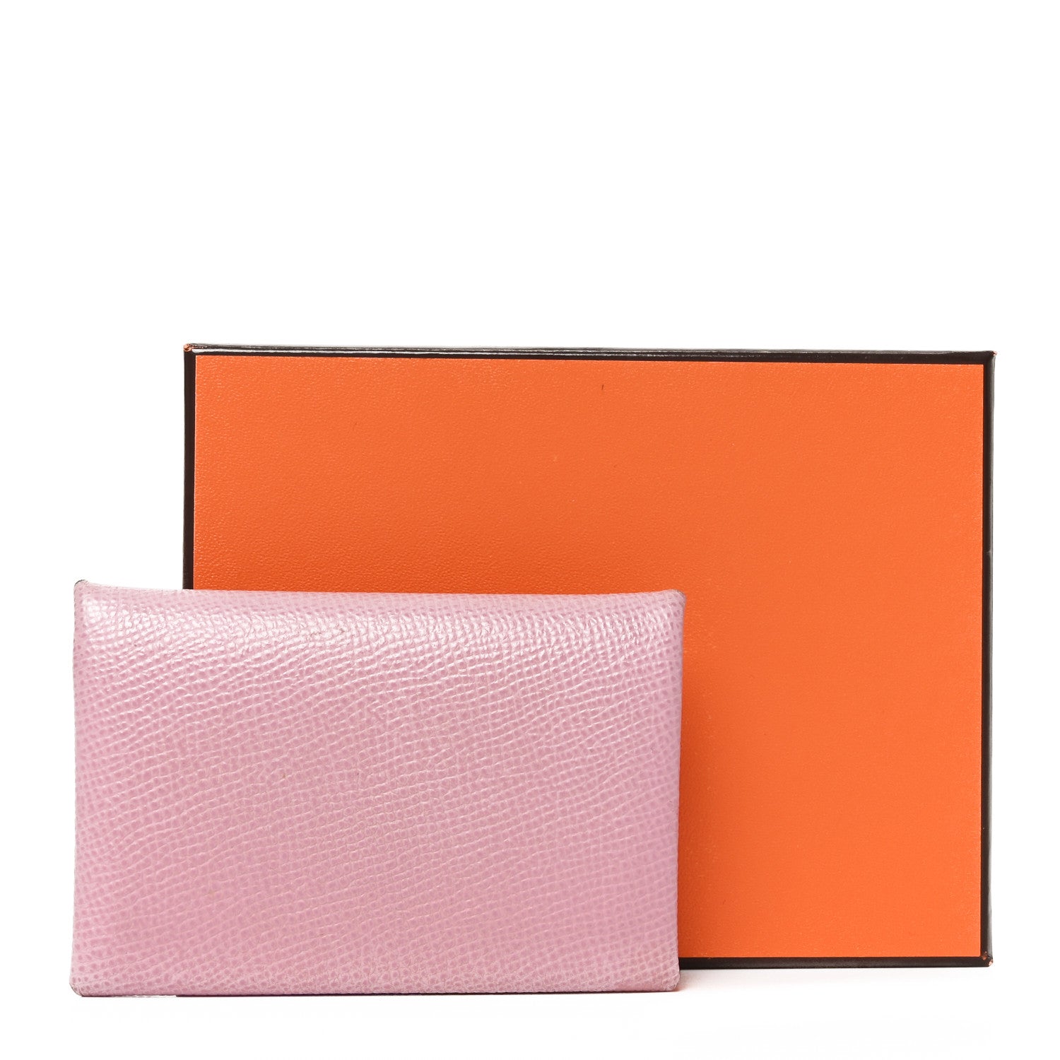 Hermes Epsom Verso Calvi Card Case Mauve Sylvestre Etain 8 of 8