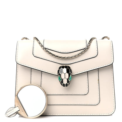 Bulgari Small Serpenti Forever Snake Strap Crossbody Bag White Agate 1 of 9