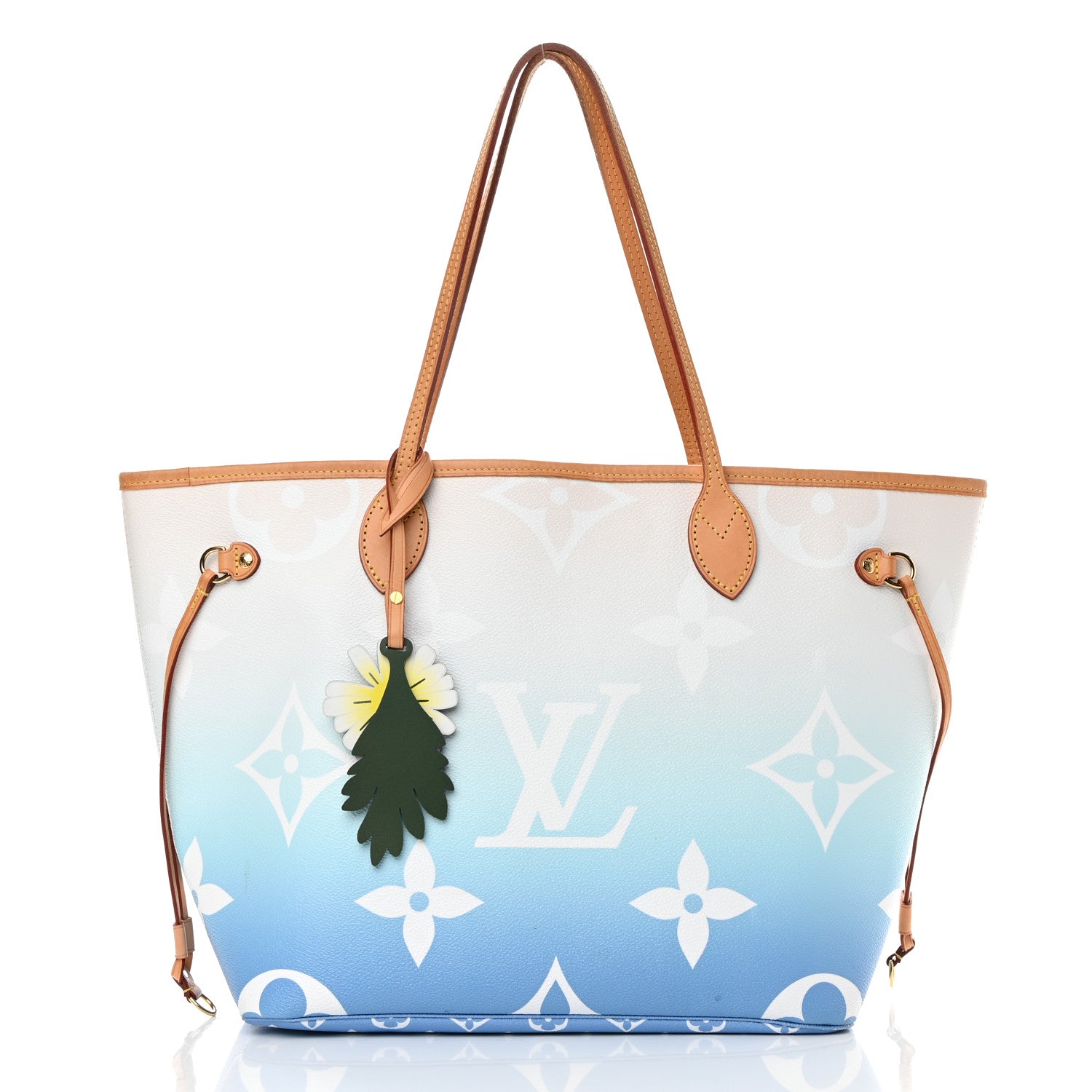 Louis Vuitton Monogram Giant By The Pool Neverfull MM Blue 3 of 23