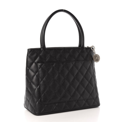 Chanel Caviar Quilted Medallion Tote Black 3 of 10