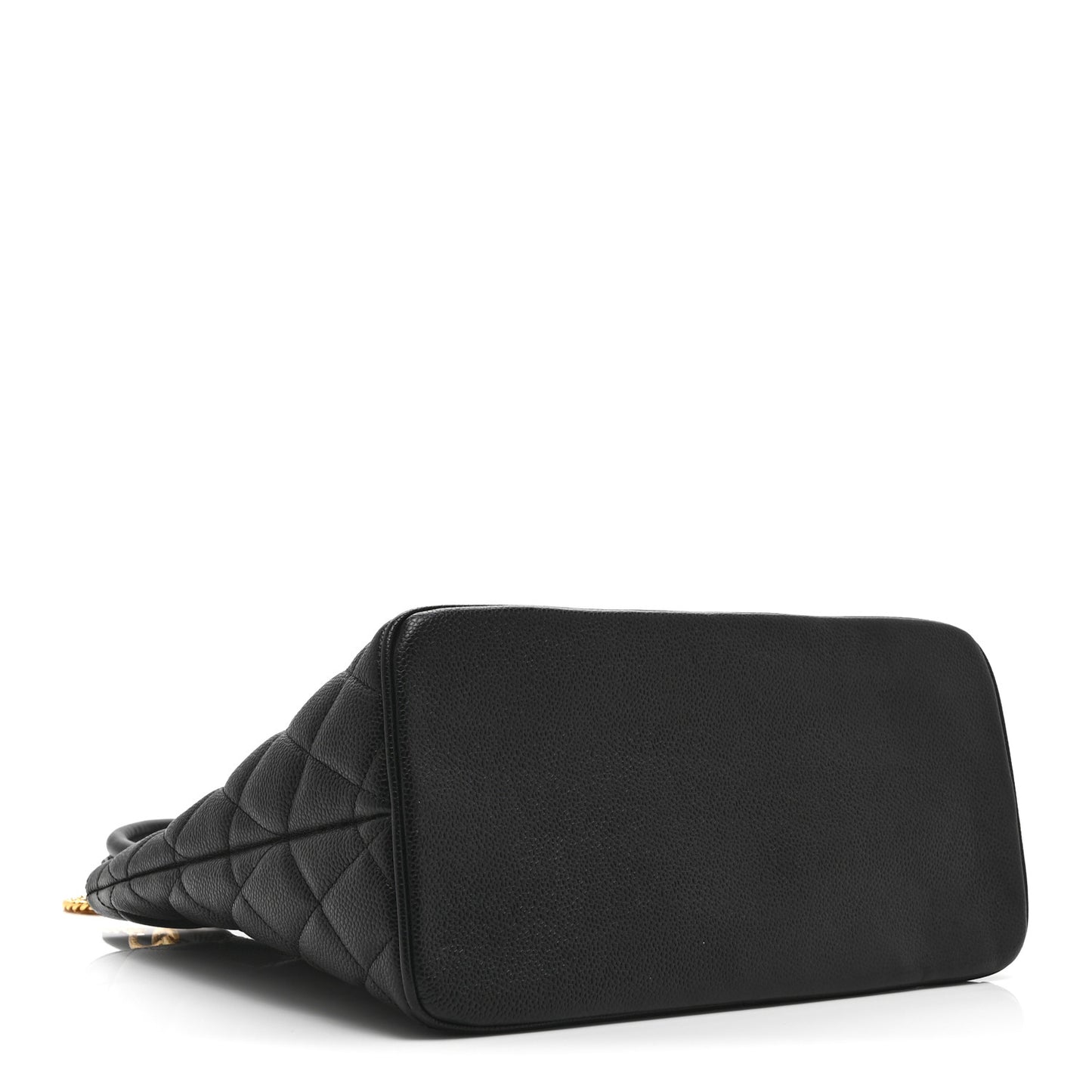 Caviar Quilted Medallion Tote Black