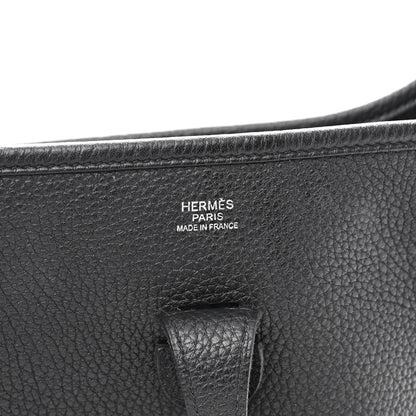 Hermes Taurillon Clemence Evelyne III PM Black 6 of 10