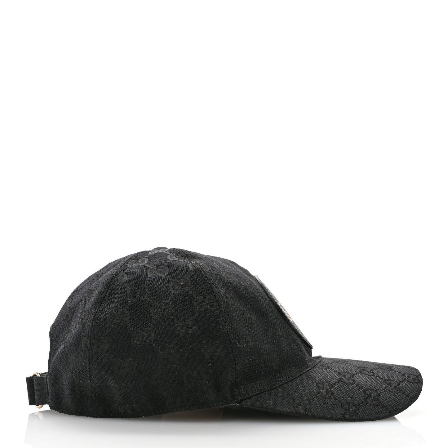 Monogram Textured Dollar Calfskin Zeno Baseball Hat S Black