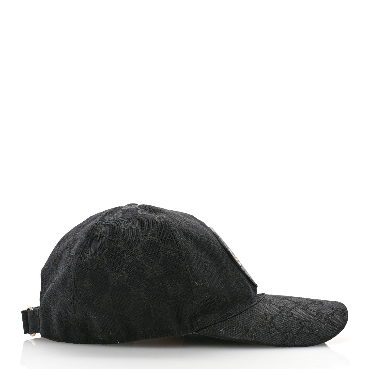 Gucci Monogram Textured Dollar Calfskin Zeno Baseball Hat S Black 5 of 11