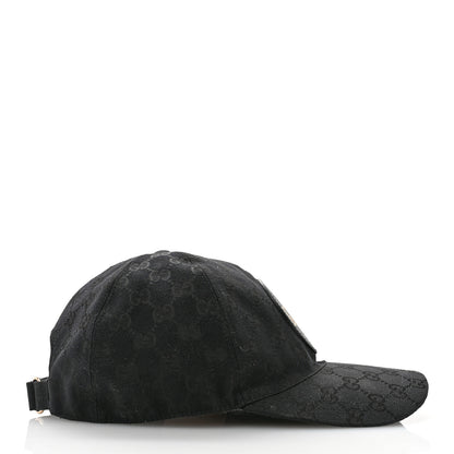 Gucci Monogram Textured Dollar Calfskin Zeno Baseball Hat S Black 5 of 11