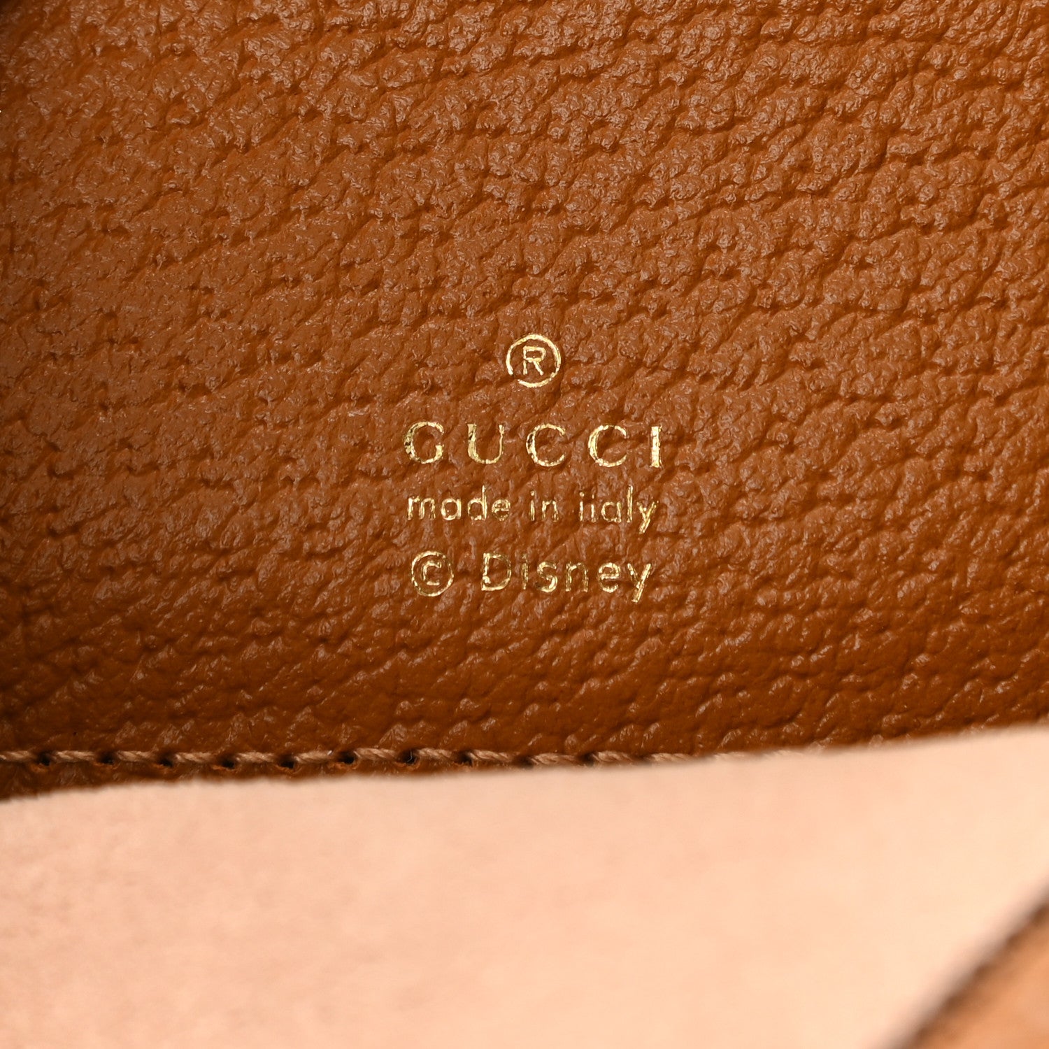 Gucci X DISNEY Mini Vintage GG Supreme Monogram Mickey Mouse Round Backpack Beige Vintage Sun Oil 6 of 11