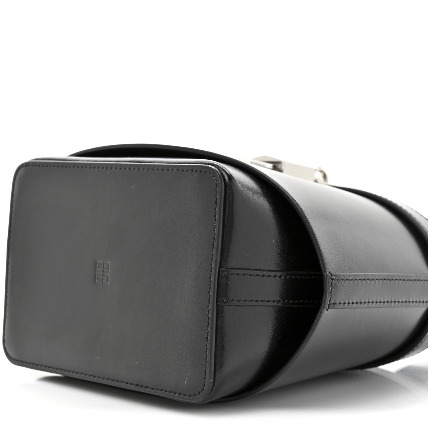 Givenchy Box Calfskin Shark Lock Bucket Bag Black 8 of 9