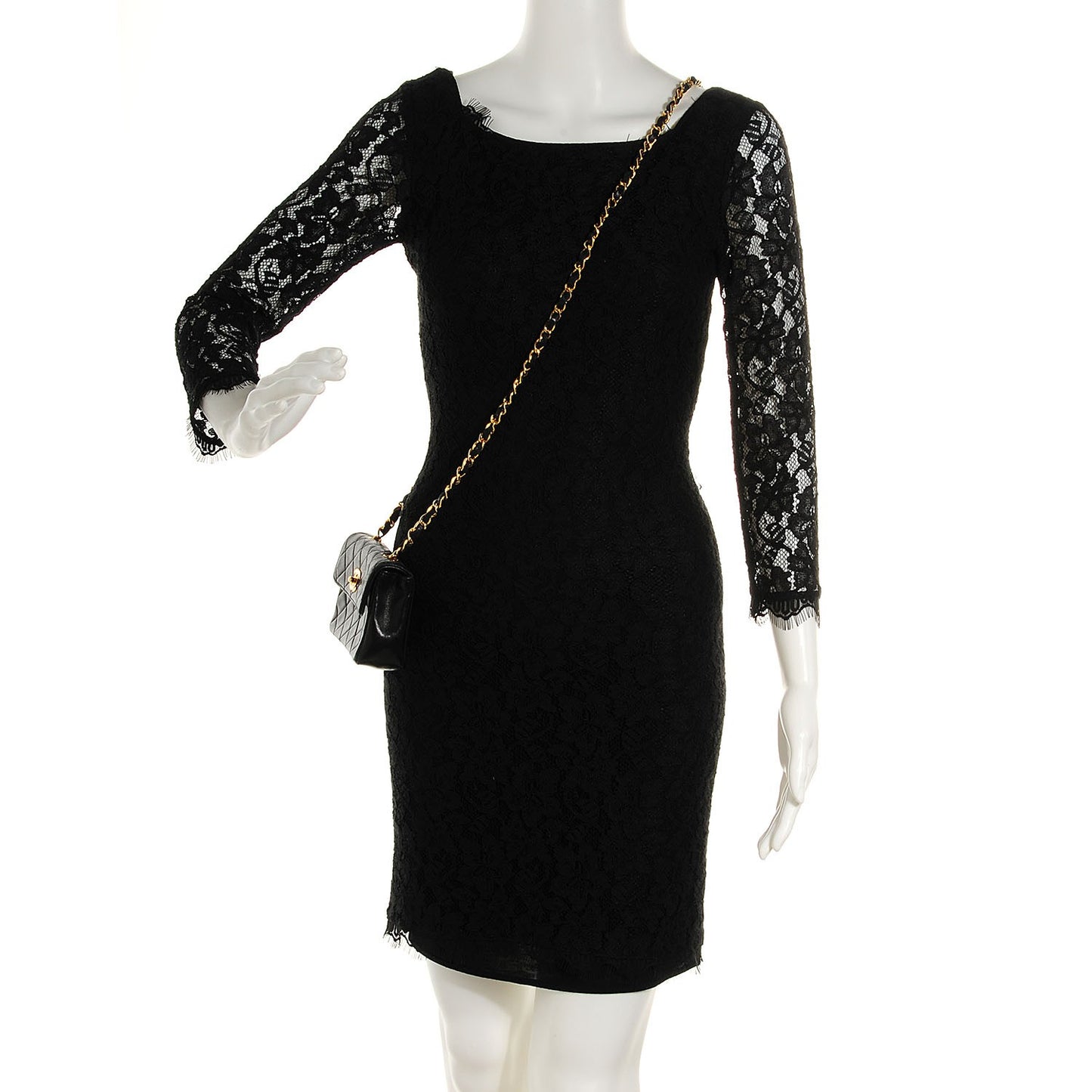 Lambskin Quilted Extra Mini Flap Black