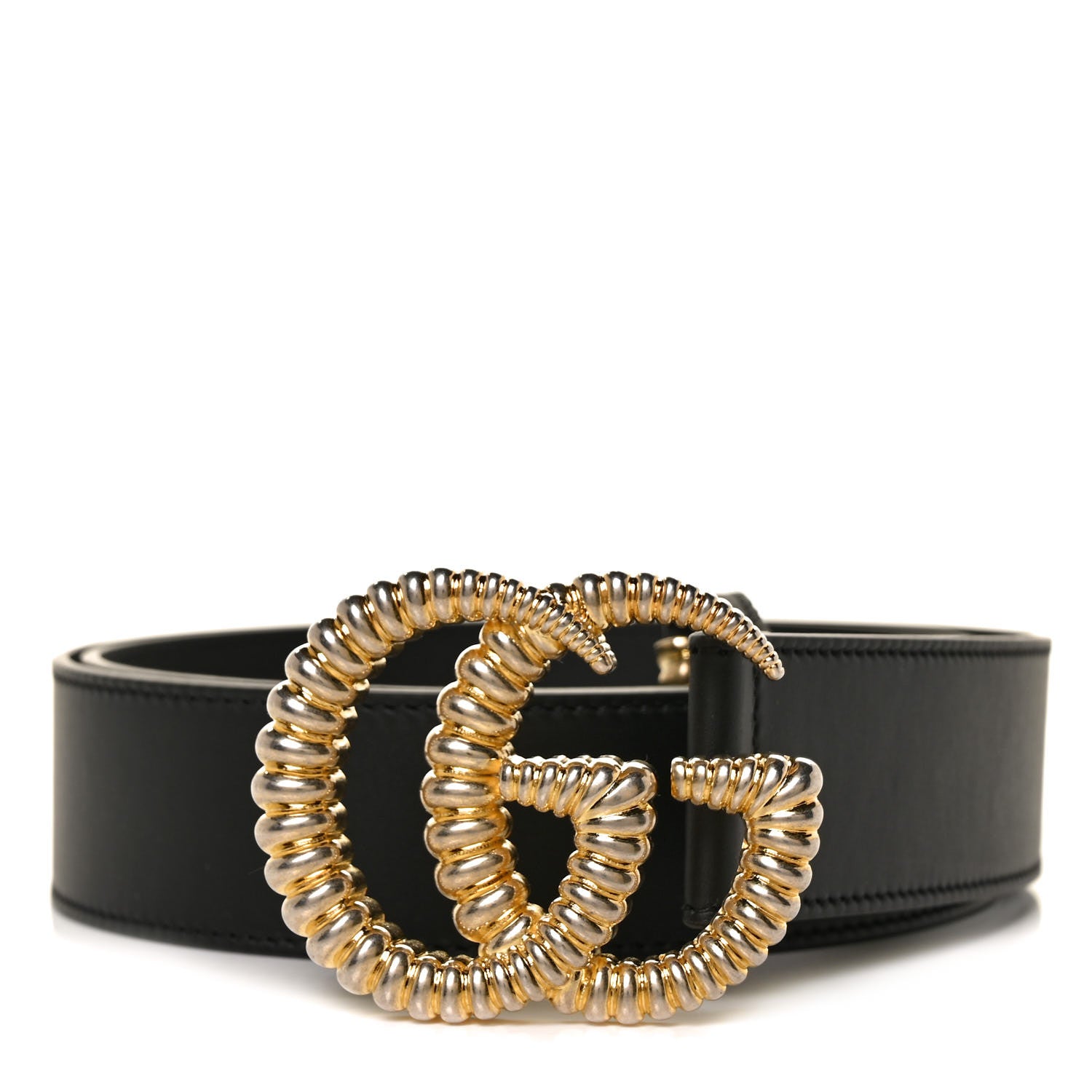Gucci Moon Calfskin Torchon Double G 40mm Belt 105 42 Black 1 of 4