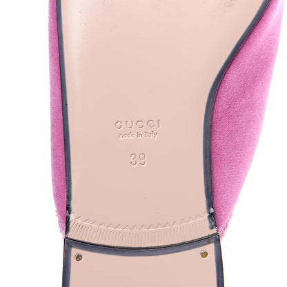 Gucci Velvet Marquise Crystals Womens Princetown Slippers 39 Malva Dark Malva 7 of 9