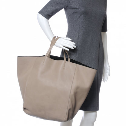 Celine Leather Large Horizontal Cabas Phantom Taupe 2 of 7