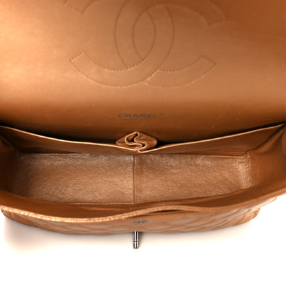 Chanel Metallic Caviar Quilted Maxi Double Flap Copper 5 of 11