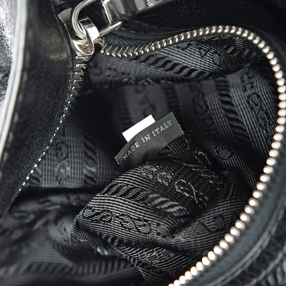 Prada Vitello Shine Hobo Black 6 of 12