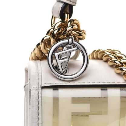 Fendi TPU FF Vitello Century F is Fendi Small Kan I Shoulder Bag White 10 of 23