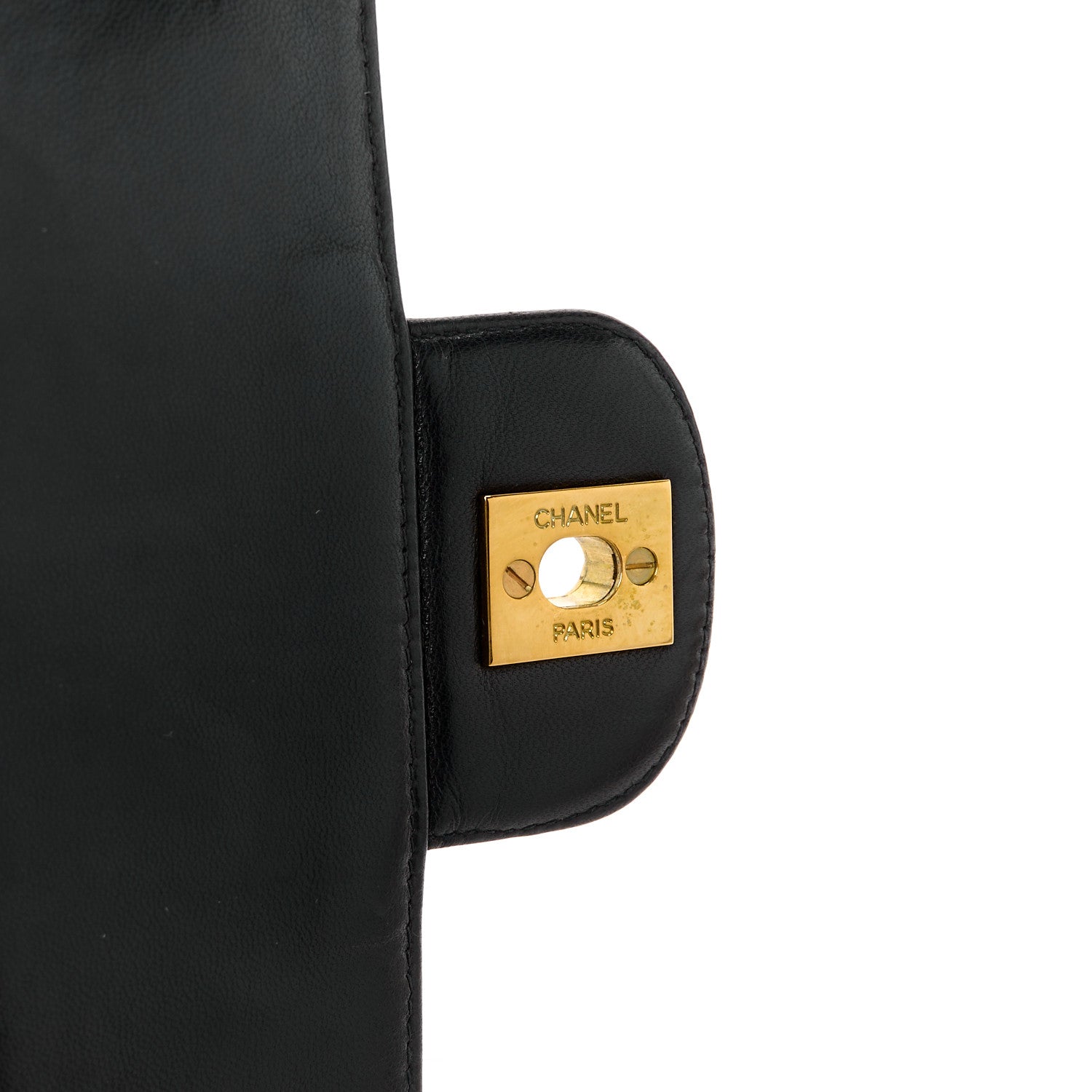 Chanel Lambskin Quilted Medium Single Flap Black 7 of 12