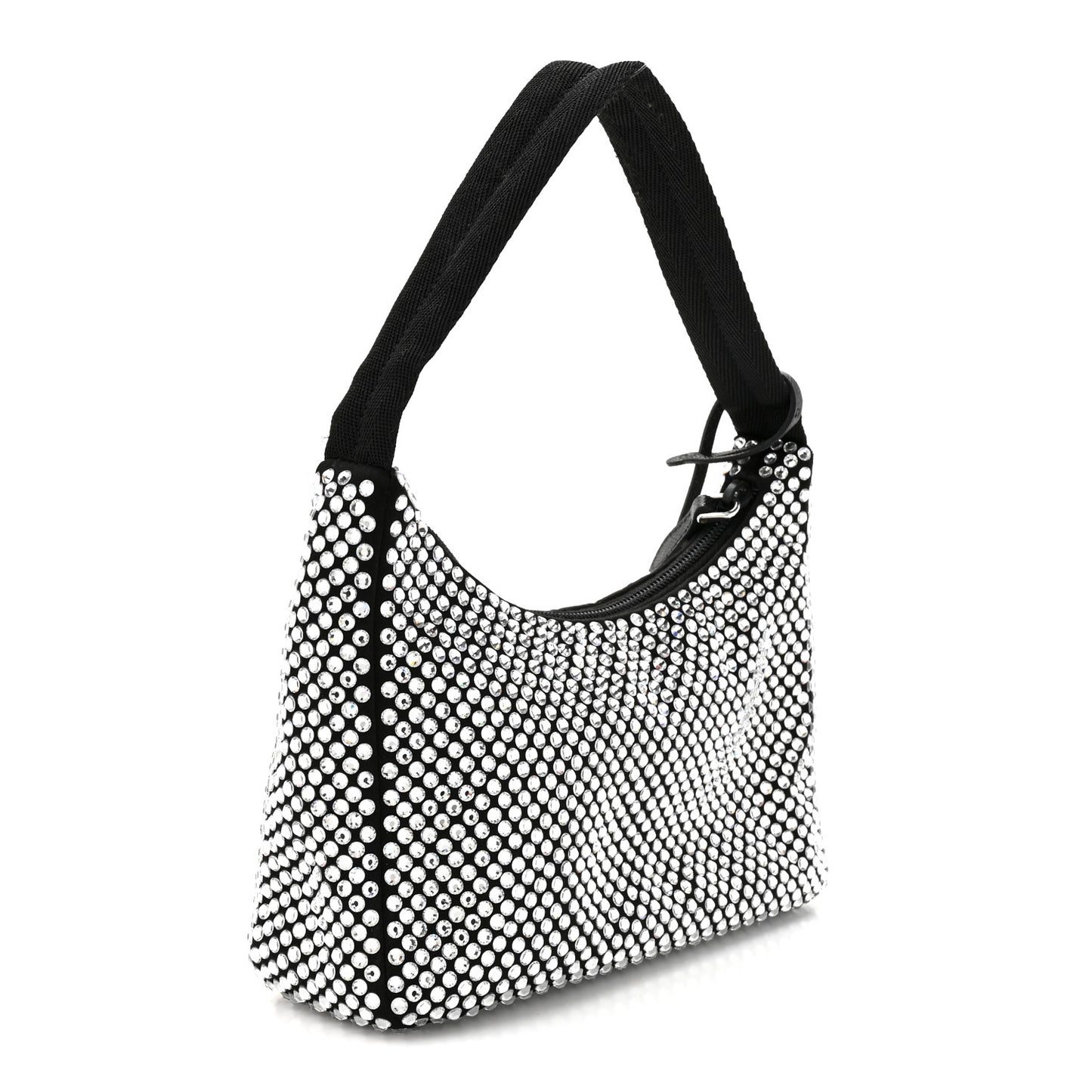 Satin Crystal Mini Re-Edition 2000 Bag Cristal