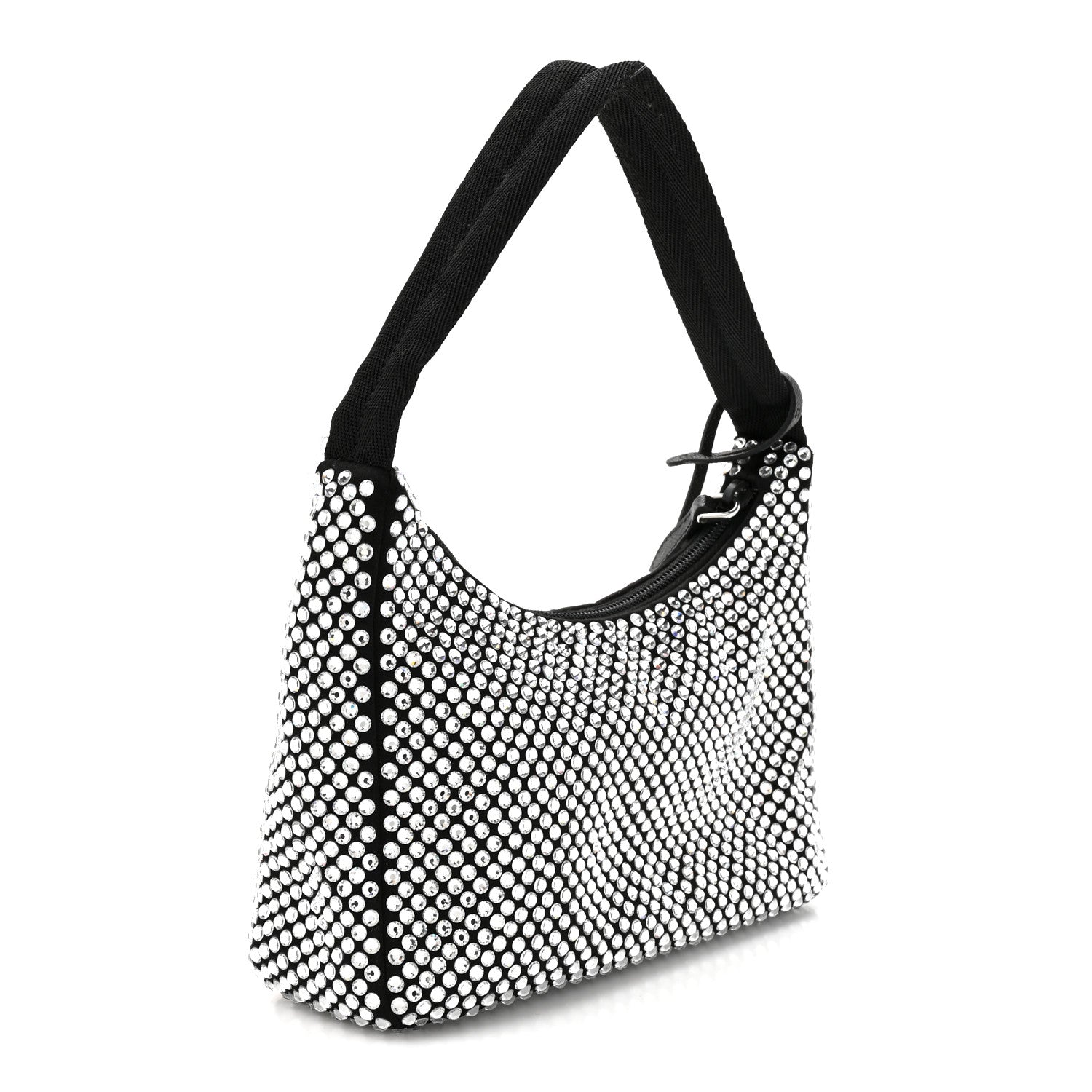 Prada Satin Crystal Mini Re-Edition 2000 Bag Cristal 2 of 8