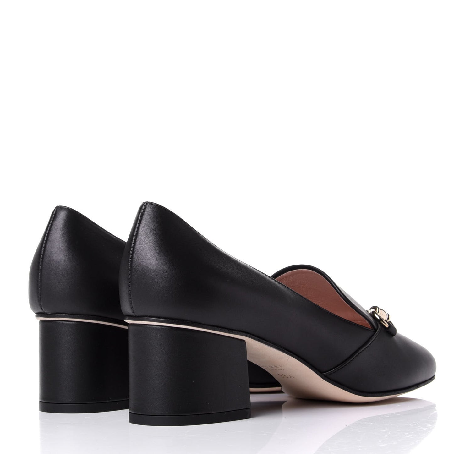 Calfskin Horsebit Loafers 38.5 Black