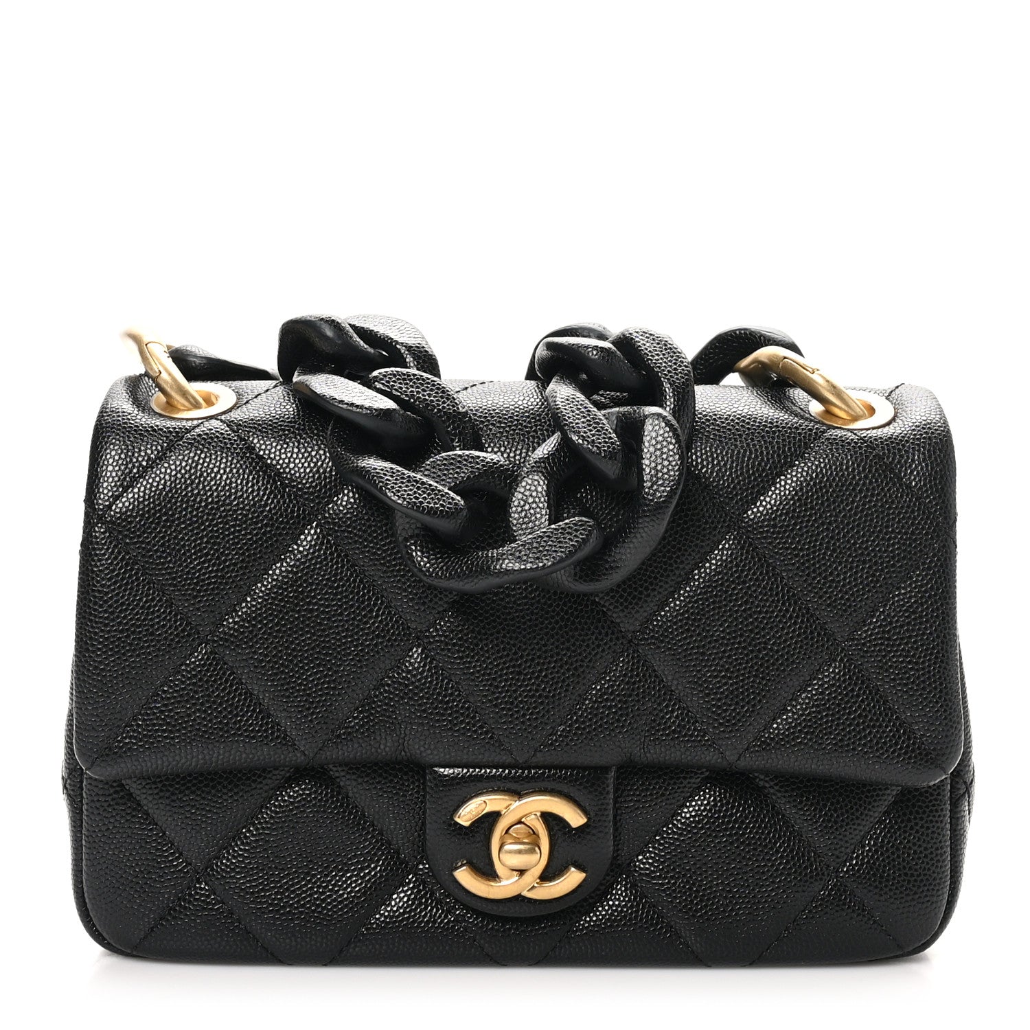 Chanel Caviar Quilted Funky Match Mini Flap Black 1 of 10